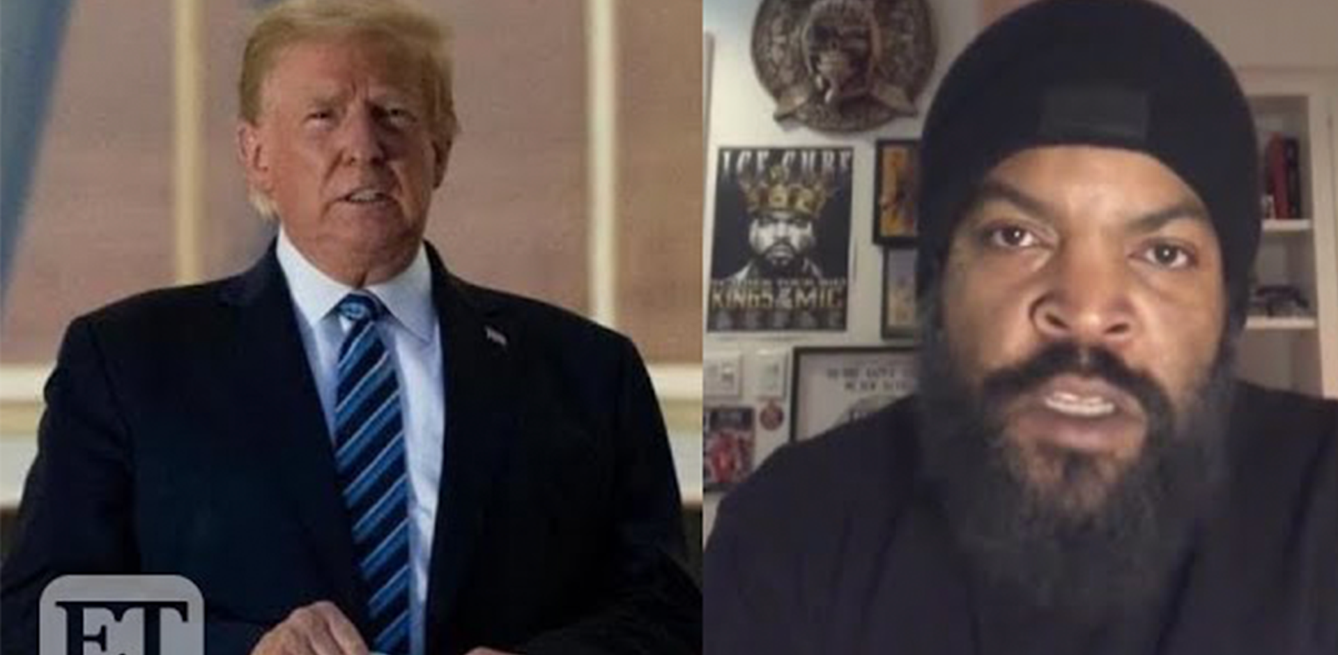 Ice Cube and his boy Trump