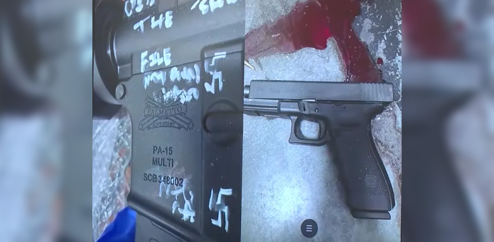 On August 26, 2023, a racially motivated mass shooting occurred at a Dollar General store in Jacksonville, Florida. Shoters gun pictured with swastikas.