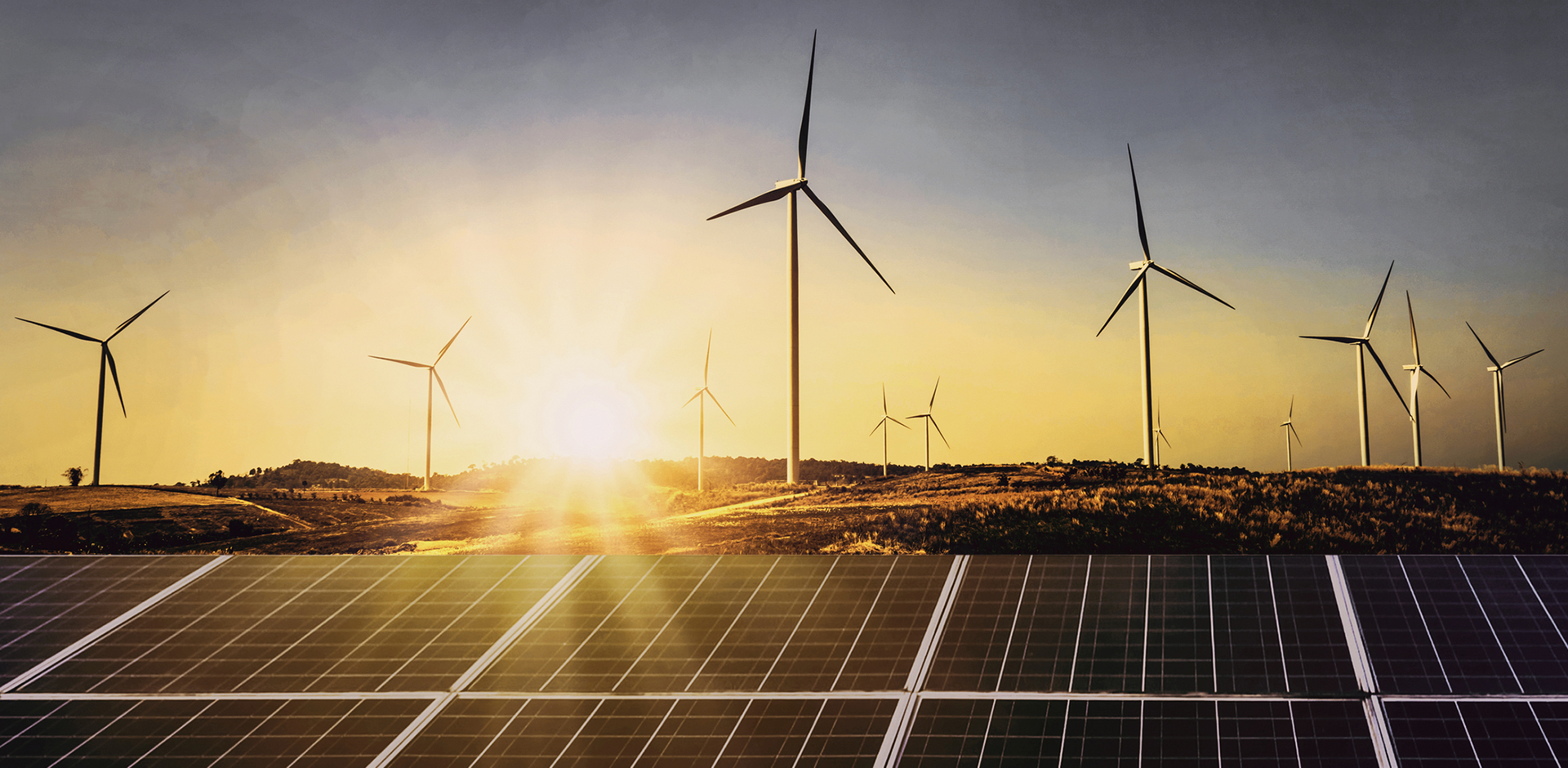 Climate change solar and windmill
