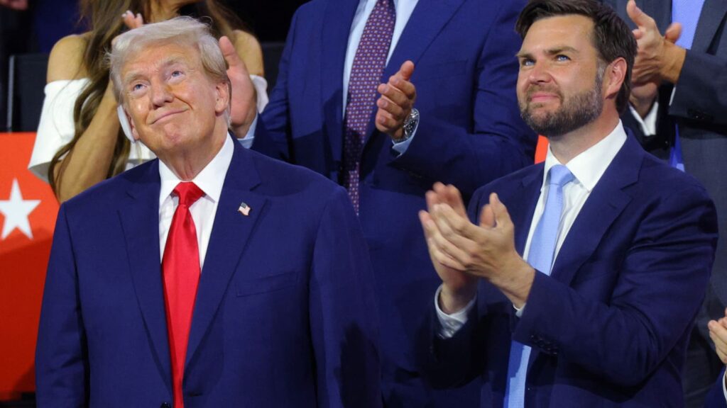 Trump and Vance at Republican Convention