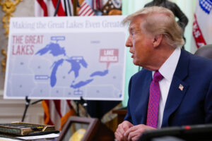 Trump signs order to rename Lake Ontario ‘Lake America’ amid Canada trade war