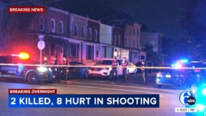 2 dead, 8 injured after mass shooting in Trenton, New Jersey