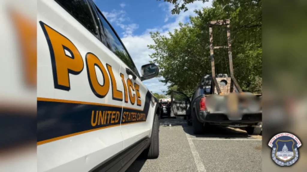 California Man Arrested Near U.S. Capitol With Guillotine in Truck