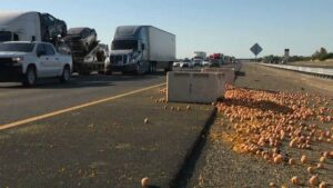Truck Spills Thousands of Cheese Balls on LA Freeway, Drivers Stop to Grab Them