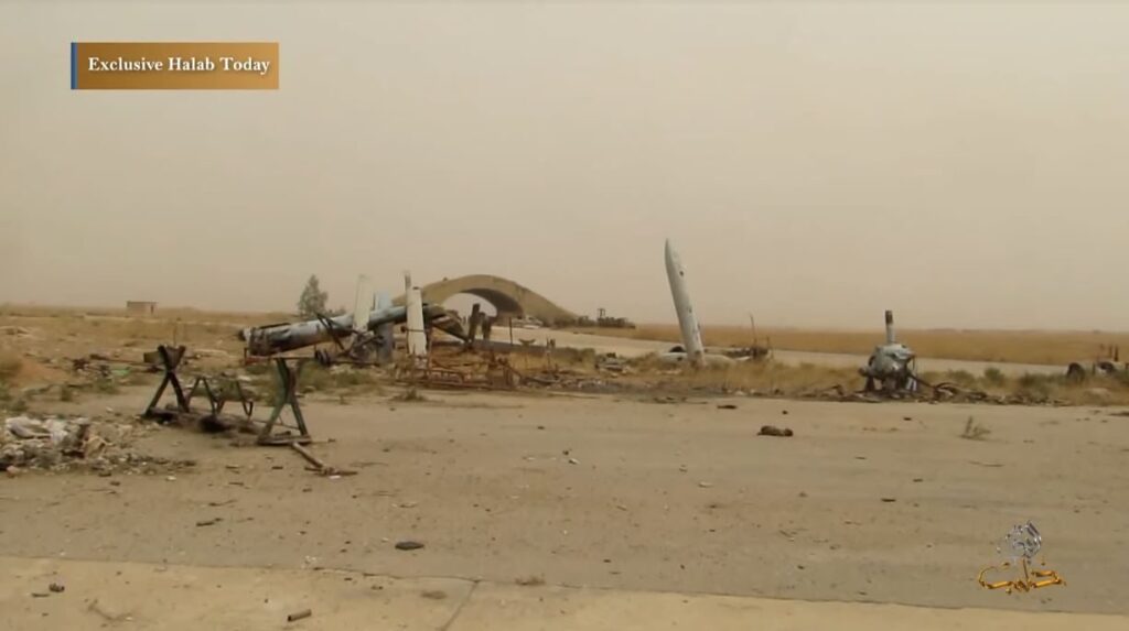 The Abu al-Duhur airbase in Idlib province, Syria, the site of the Israeli strike (photographed in 2015)
