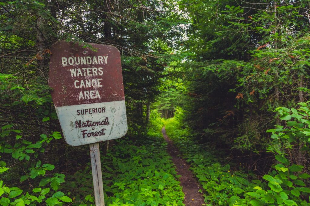 The Boundary Waters Canoe Area near Minnesota's Superior National Forest, where roadless protections may be lifted