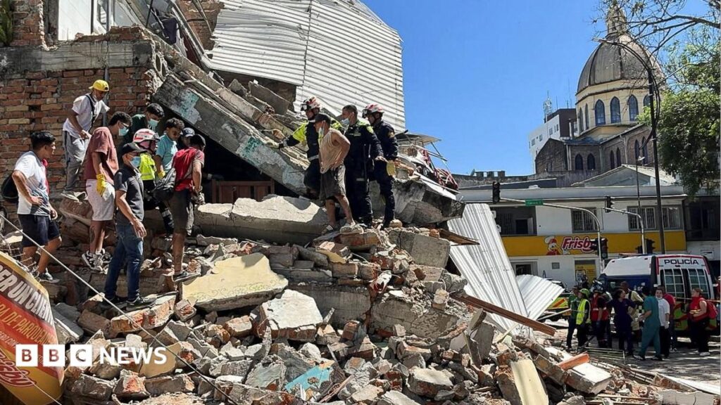 Dozens reported dead as buildings collapse in Colombia after magnitude 7.4 earthquake