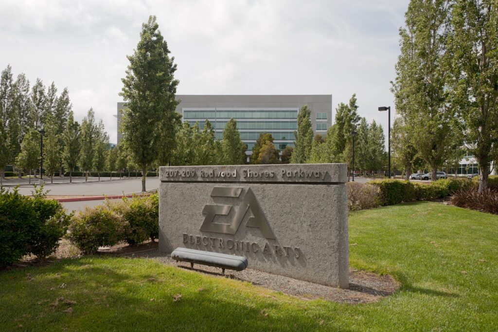 Electronic Arts' headquarters campus in Redwood City, California