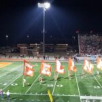 Friday night high school football under the stadium lights