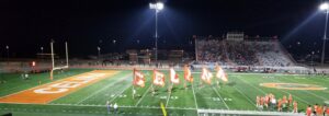 Friday night high school football under the stadium lights