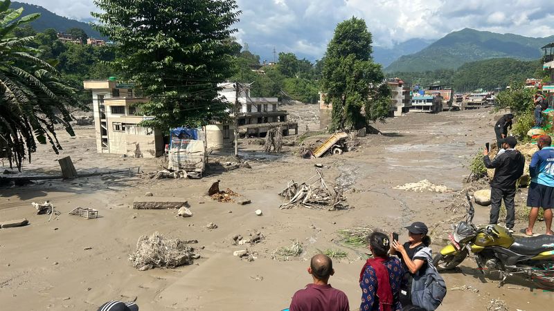 Hundreds missing and many feared dead after massive flash flood hits Nepal