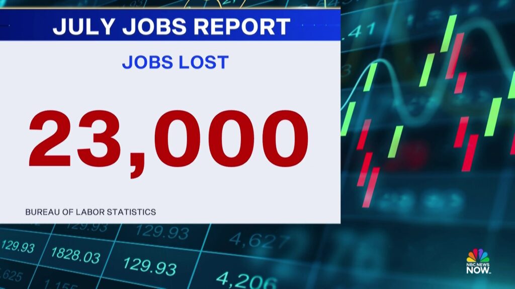 July Jobs Report Showed 23,000 Losses as GOP Touts a 'Roaring' Economy