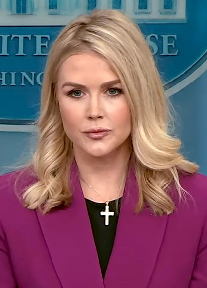 Karoline Leavitt, who is stepping down as White House press secretary at the end of August