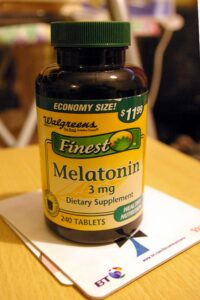 Melatonin supplements; a large observational study has linked long-term use to a higher risk of heart failure in people with chronic insomnia