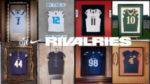The 2026 Nike NFL Rivalries uniforms for the AFC South and NFC North divisions (courtesy of NFL.com)