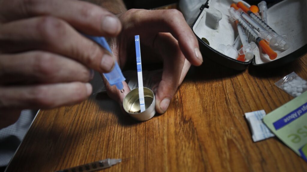 Federal funds can’t be used to give test strips to drug users, raising overdose fears