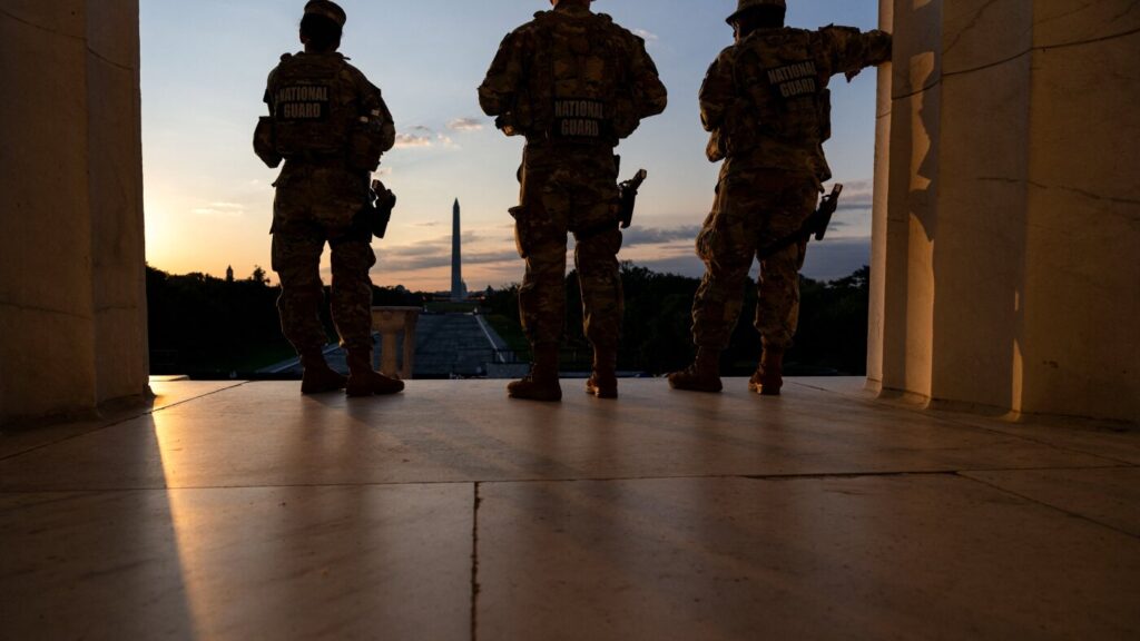 Armed troops have patrolled D.C. for 1 year now. It’s challenging democratic norms