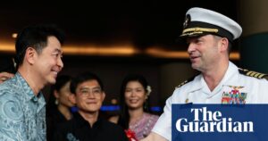 USS Abraham Lincoln’s crew of 5,000 arrive at notorious Thai resort after 270 days at sea