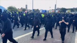 Masked Protesters Block All Roads Into Britain’s Port of Dover in Anti-Immigration Demonstration