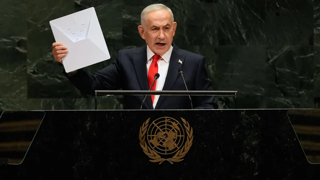 ‘Moral Cowards’: 77 Delegations Walked Out on Netanyahu. Then He Told New York’s Mayor That Jews Are Unsafe Because of Him.