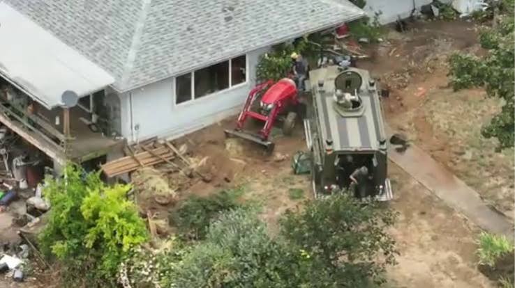 Oregon Man Opens Fire With More Than 200 Rounds on Tree Crew and Police Drone, Then Tries to Flee on a Garden Tractor Before SWAT Rams His House