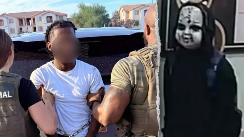 Philadelphia’s ‘Chucky Mask’ Suspect Fled Cross-Country to Las Vegas Before U.S. Marshals Cornered Him at an Apartment Complex