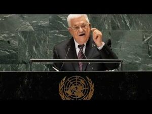 The US Denied the Palestinian Delegation Visas Again. Abbas Addressed the UN From a Screen and Got an Ovation.