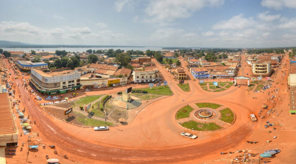 Bangui, capital of the Central African Republic, where the Trump administration has sent Cuban immigrants from Florida under a 'third-country' deportation program