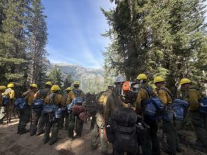 Active-duty U.S. Army soldiers from the 7th Infantry Division on the Little Giant Fire near Plain, Washington
