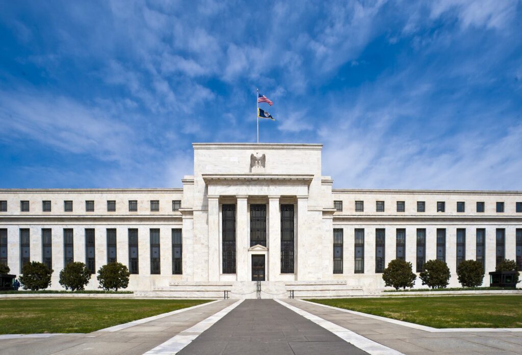 The Federal Reserve Board building in Washington