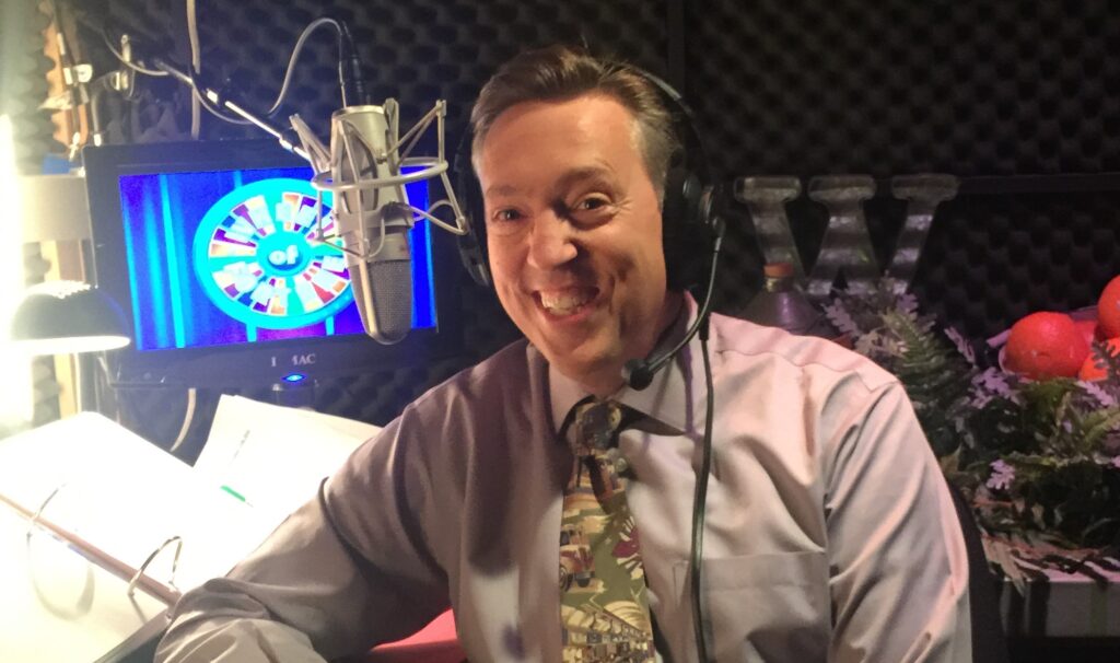Jim Thornton, the longtime Wheel of Fortune announcer, ahead of a taping