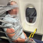 Passengers Duct-Tape Unruly Man to His Seat After Racist Outburst and Attacks on American Airlines Flight