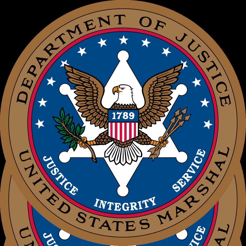 The official seal of the United States Marshals Service, the federal agency that led the child recovery operation