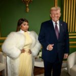 Nicki Minaj with President Donald Trump at the White House. Official White House photo by Daniel Torok, public domain.