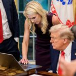 Natalie Harp with Donald Trump