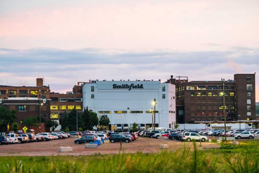 A Smithfield Foods pork processing plant