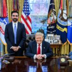 Donald Trump and Zohran Mamdani meeting in the Oval Office