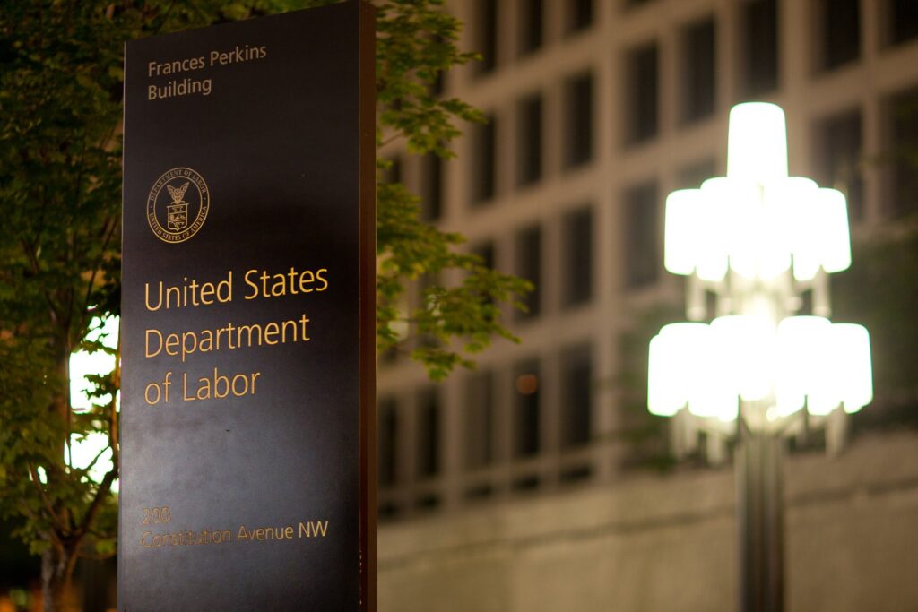 The Frances Perkins Building in Washington, D.C., headquarters of the U.S. Department of Labor, which released this week's jobless claims report.