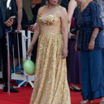 A filmmaker on the red carpet at the Venice International Film Festival