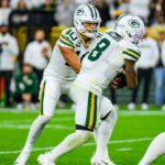 Jordan Love and Josh Jacobs at Lambeau Field