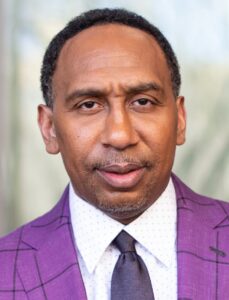 Stephen A. Smith speaking at an event